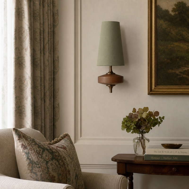 Sage Luvora wall light over side table