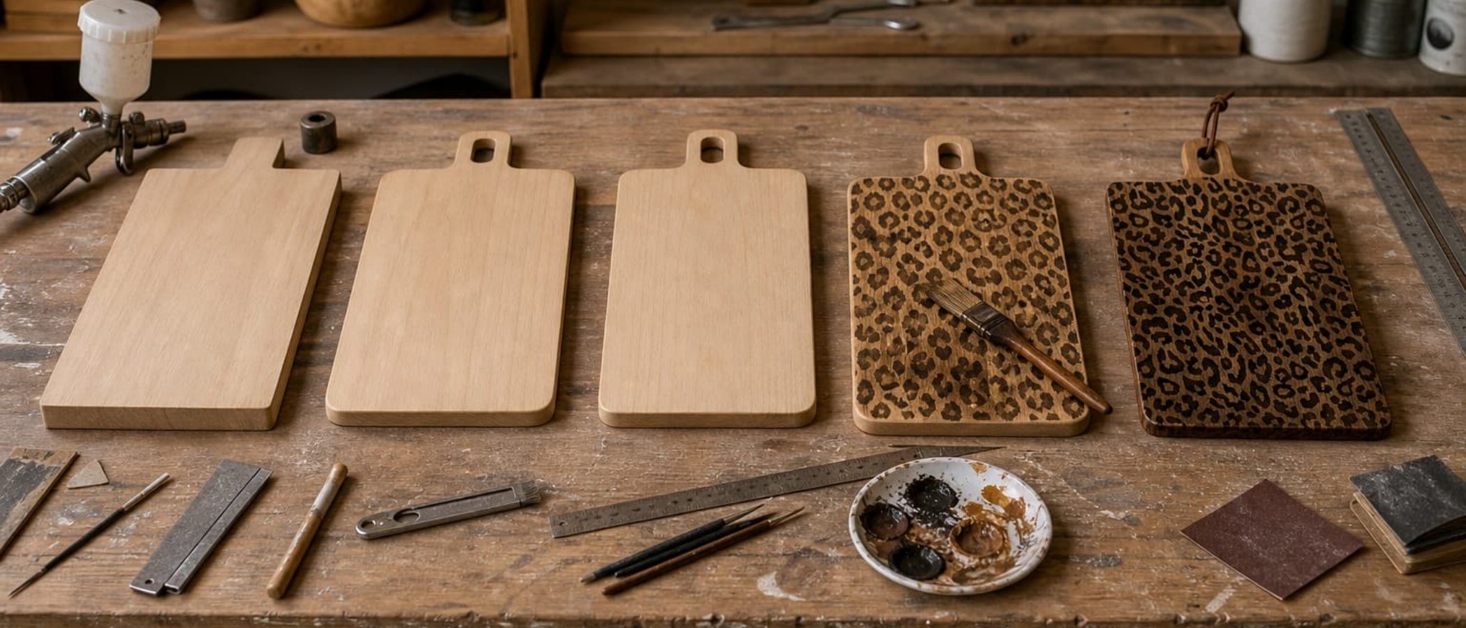 Workshop process with serving boards