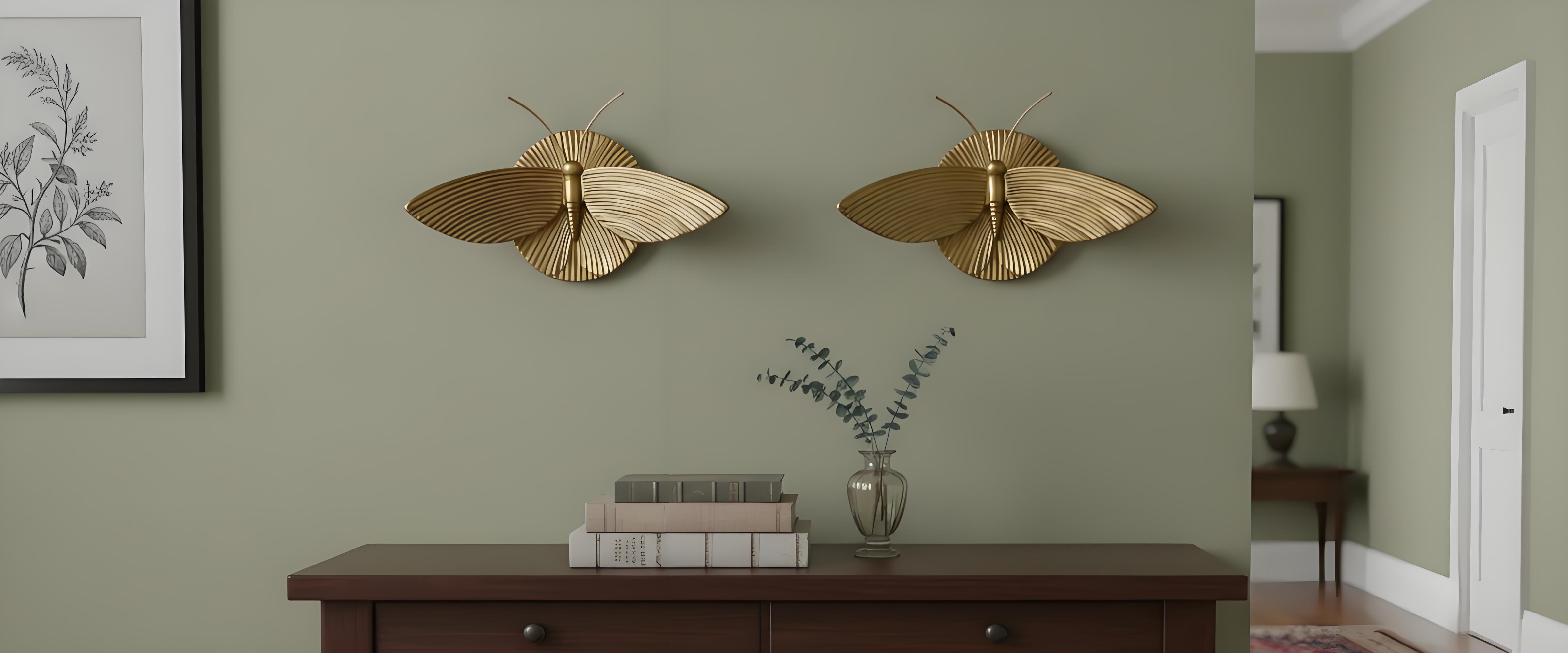 Mothriel Artistic Moth Wall Light