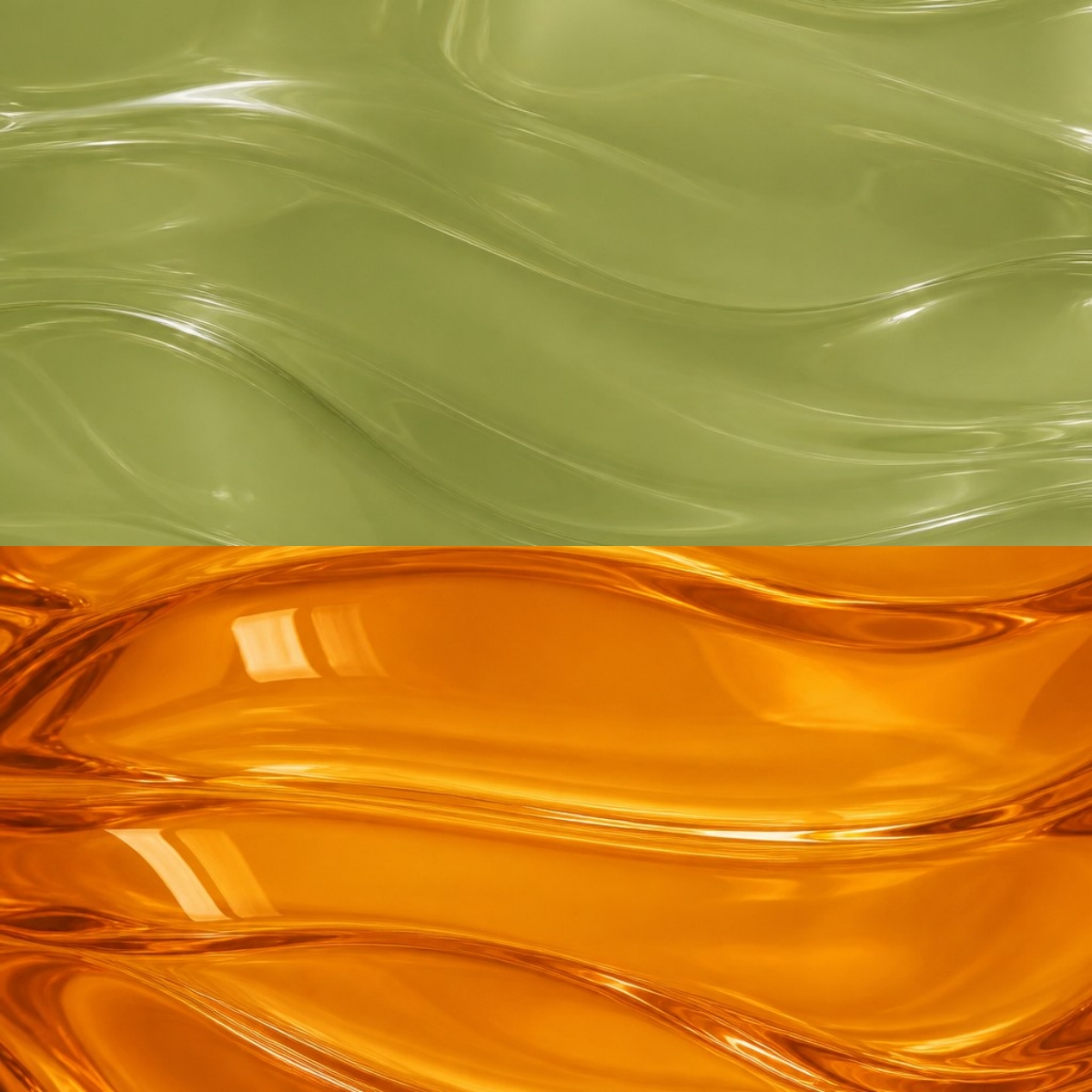 Koloro green and amber glass surface detail
