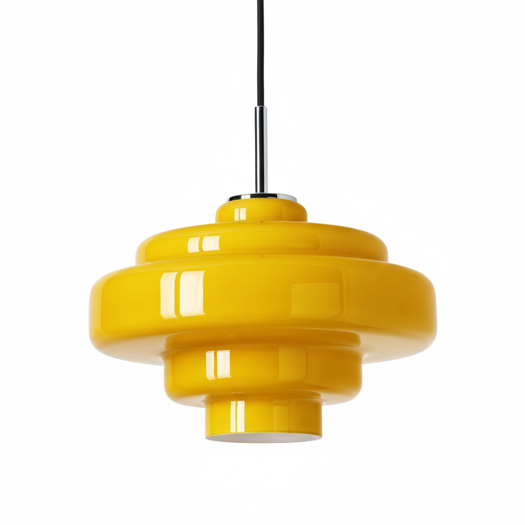 Koloro yellow pendant finish option