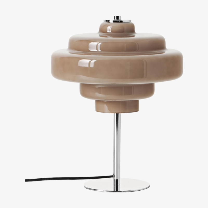 White Koloro glass table lamp