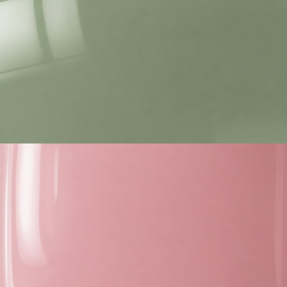 Koloro green and pink glass surface detail