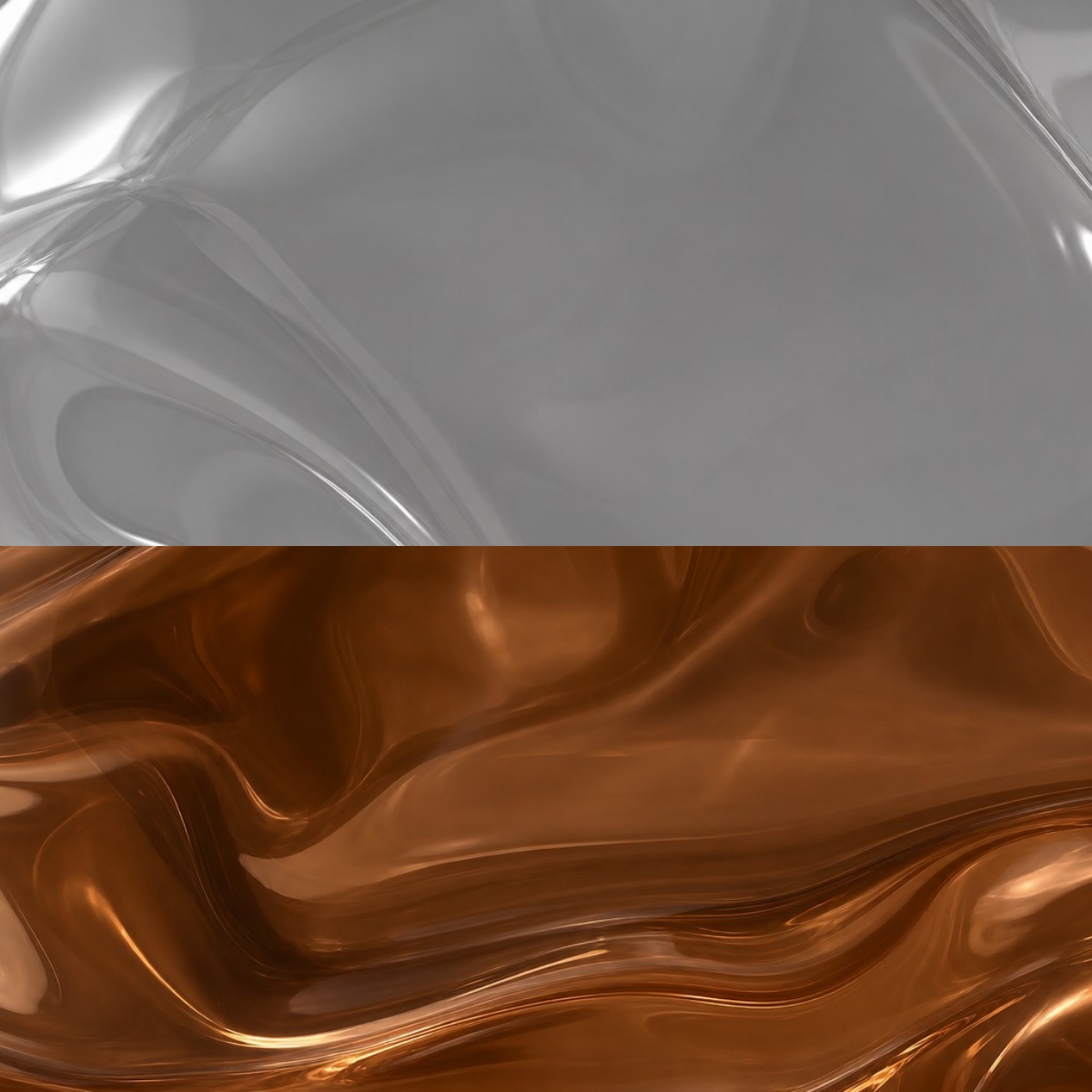 Koloro smoke and brown glass surface detail
