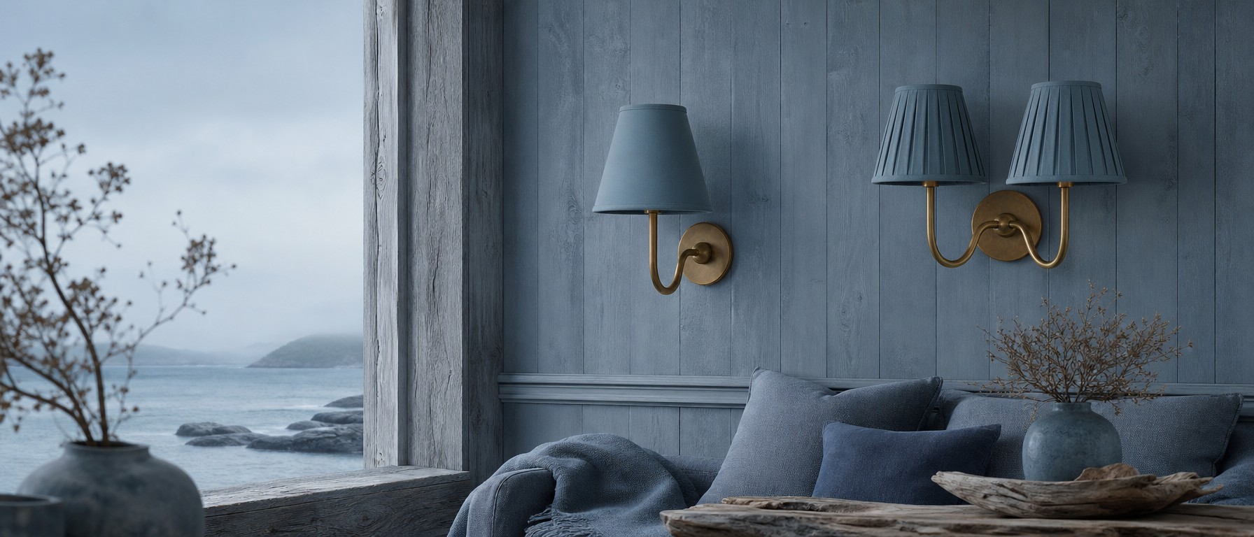 Luvora wall lamp in bedroom setting