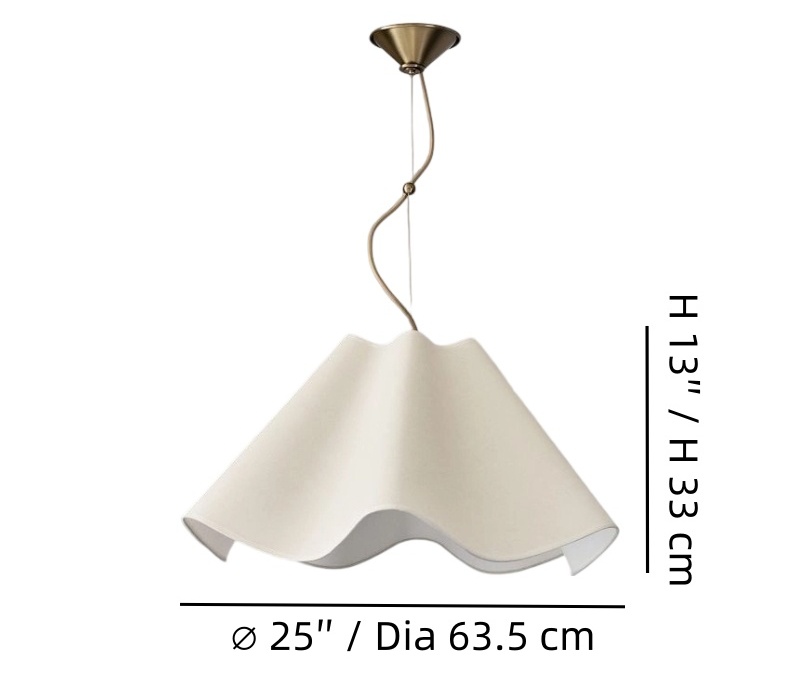 Oslan pendant technical size diagram
