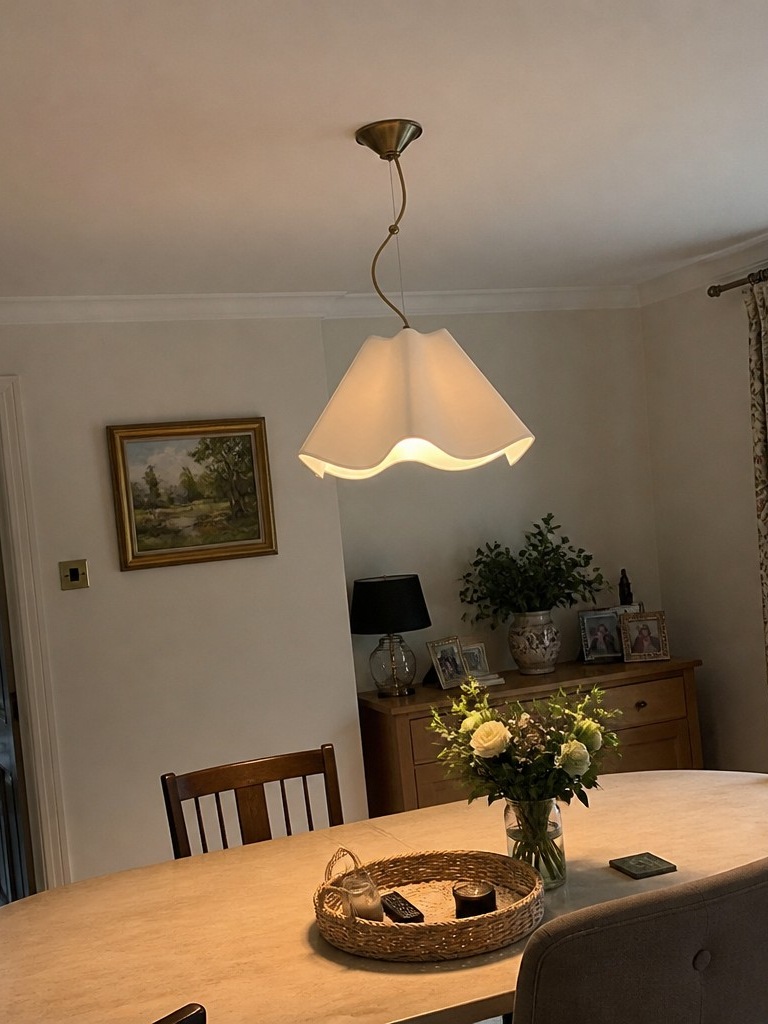 Customer room with Oslan pendant lit