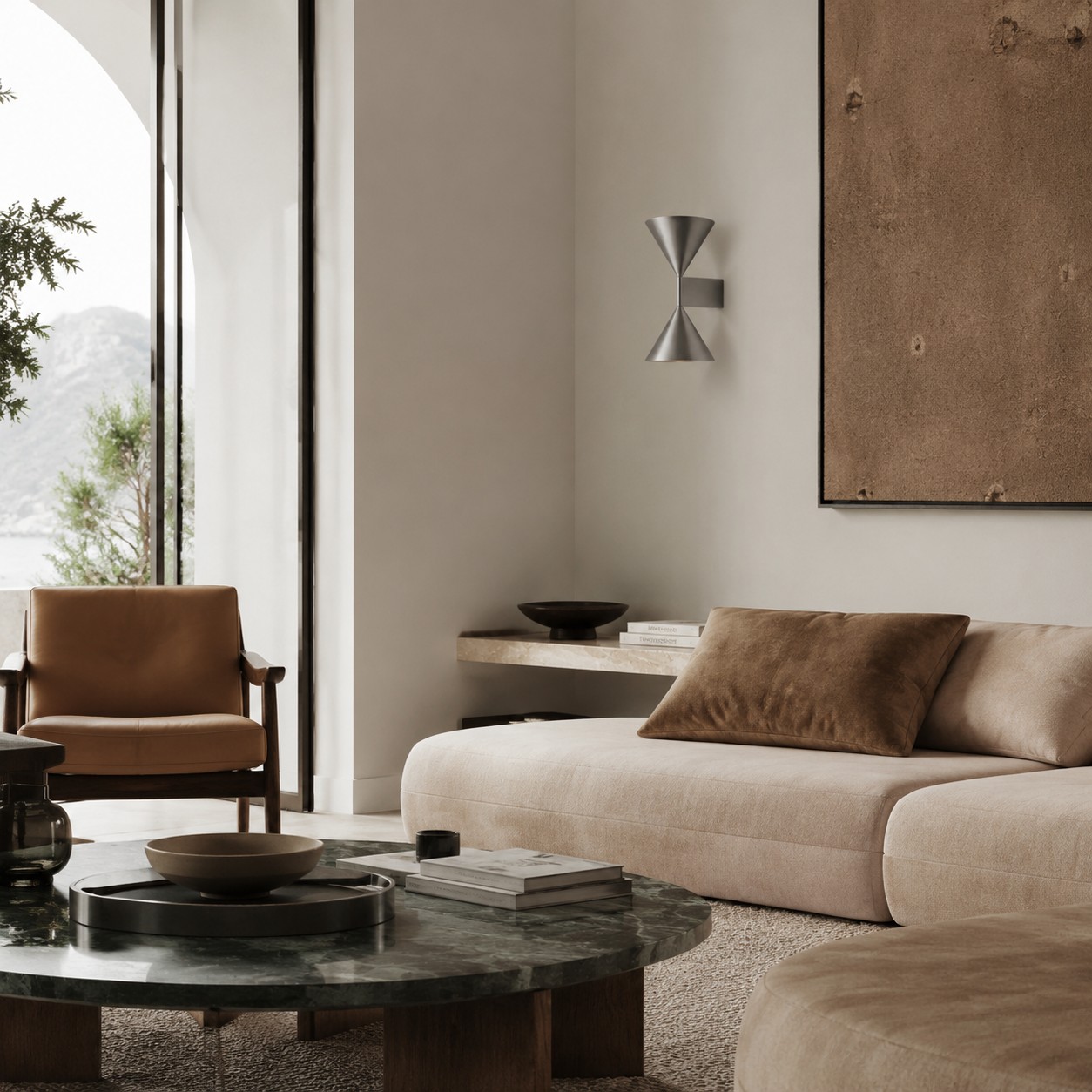 Metorq wall lamp in a lounge setting