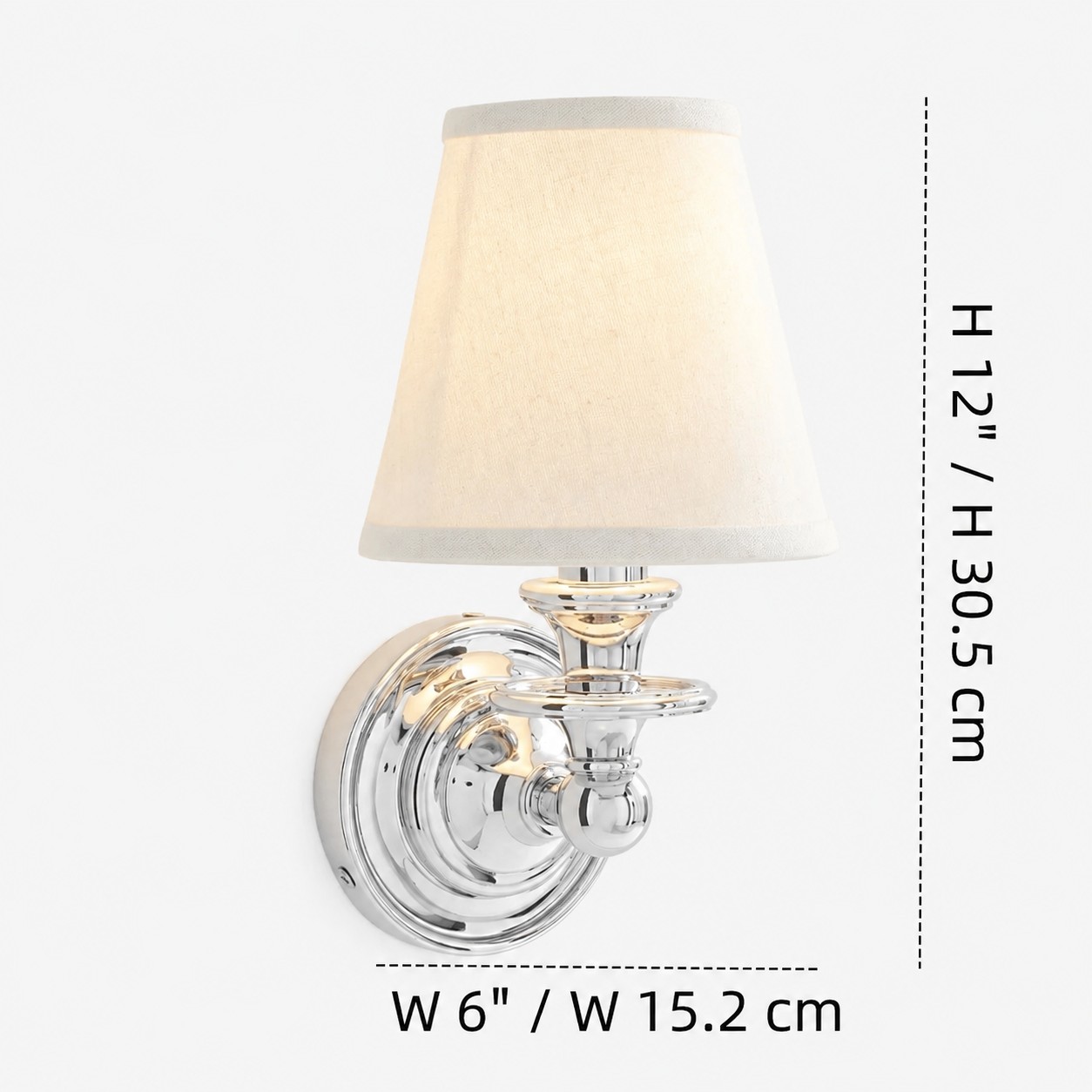 Kalvora wall sconce size diagram
