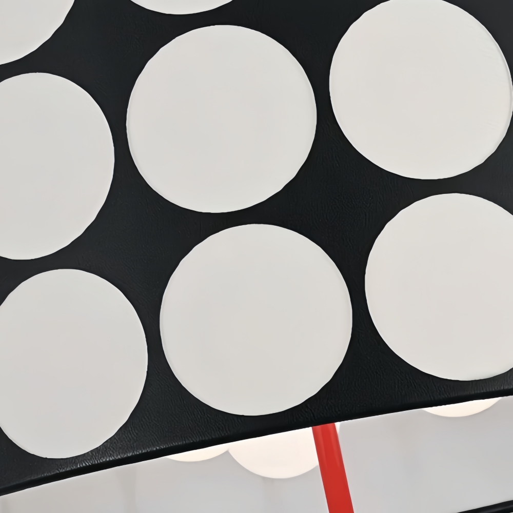 Close-up of Dotrelia geometric shade pattern