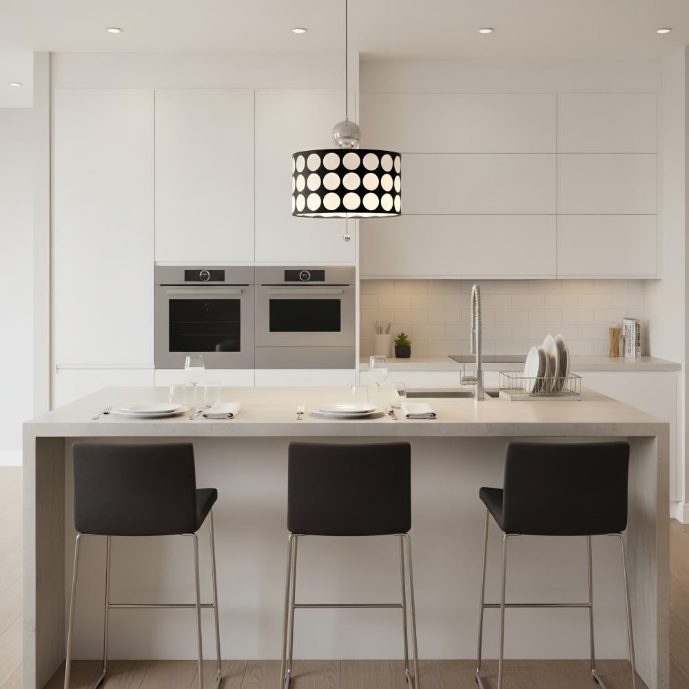 Dotrelia pendant lamp above a kitchen island