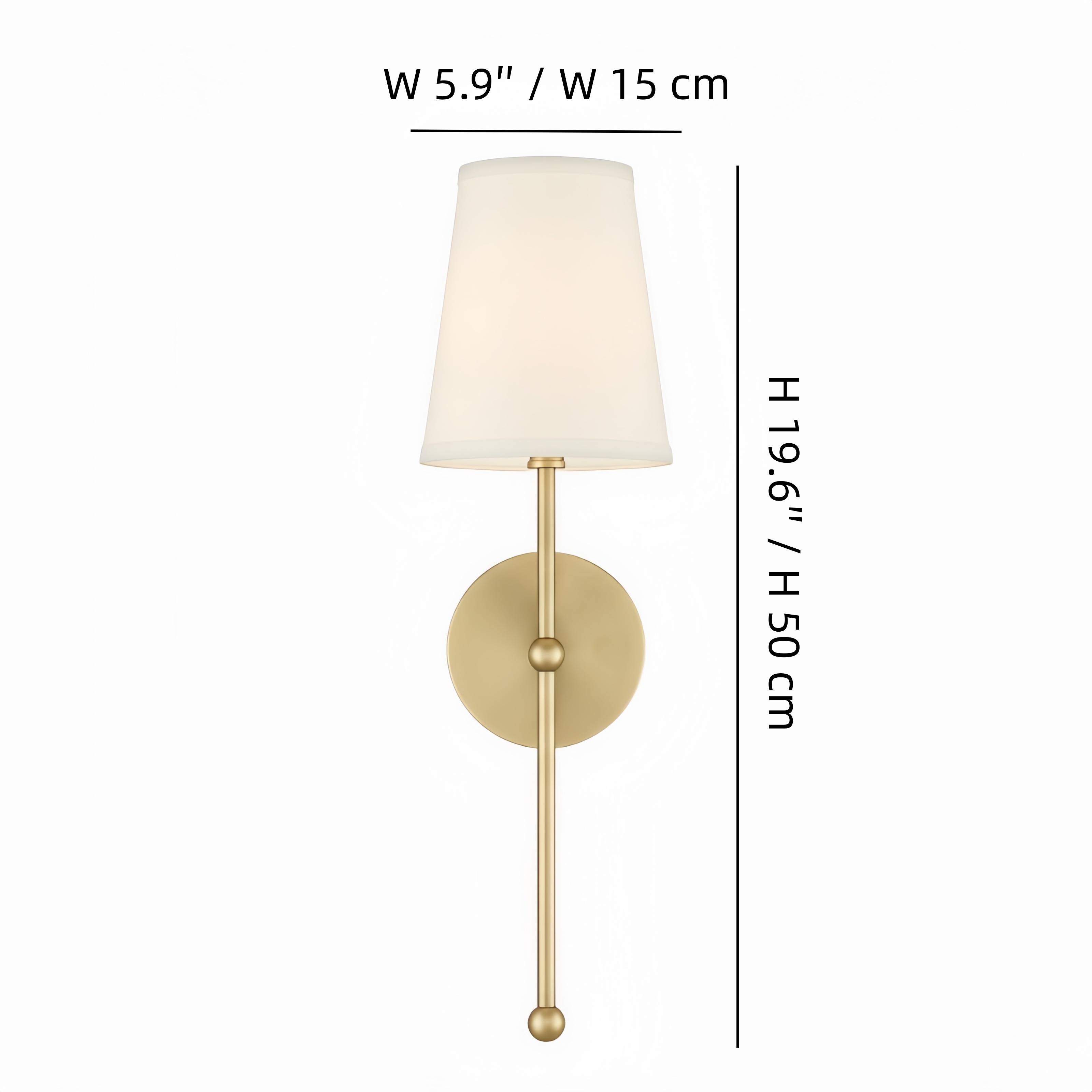 Meshara wall lamp dimensions