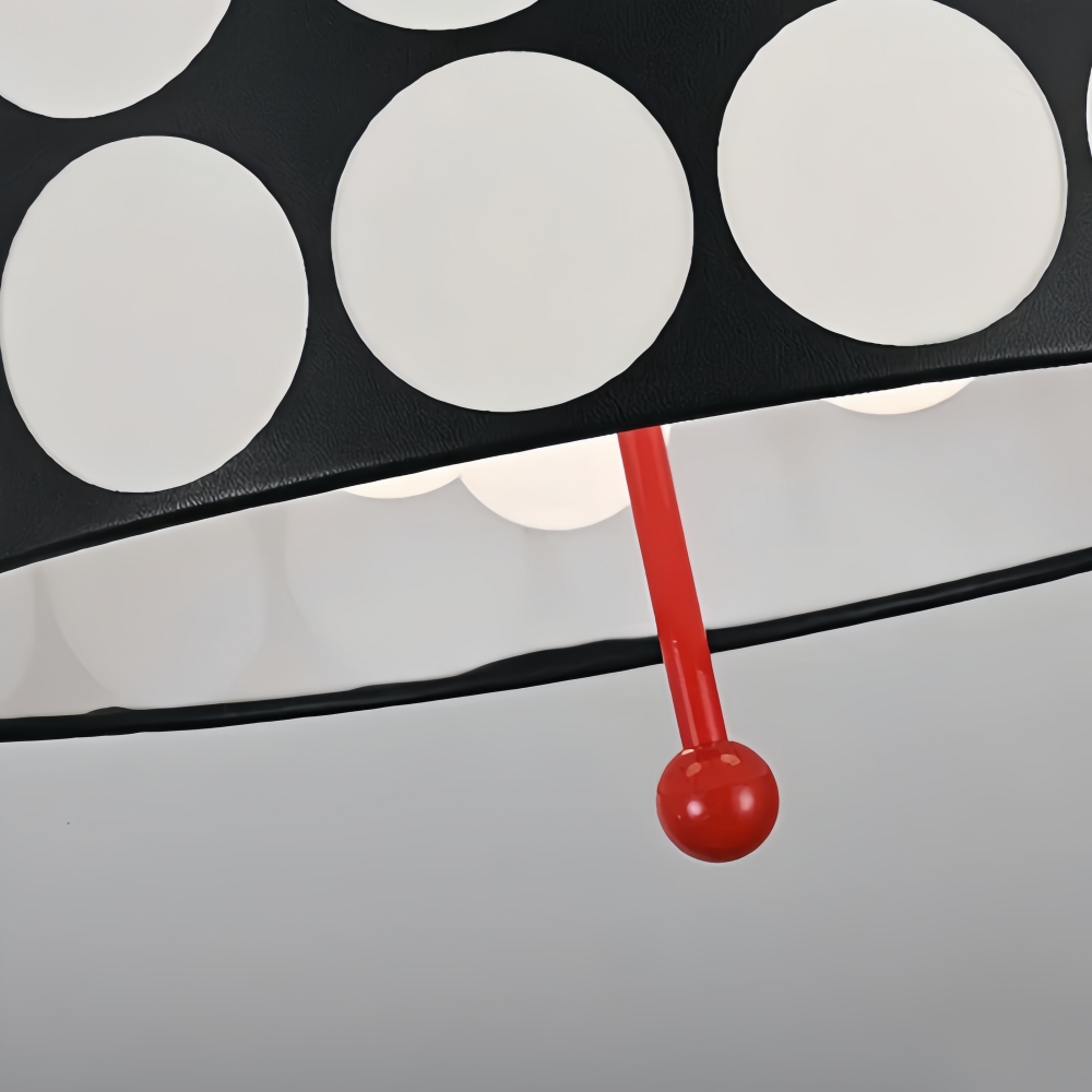 Close-up of Dotrelia acrylic and leather shade