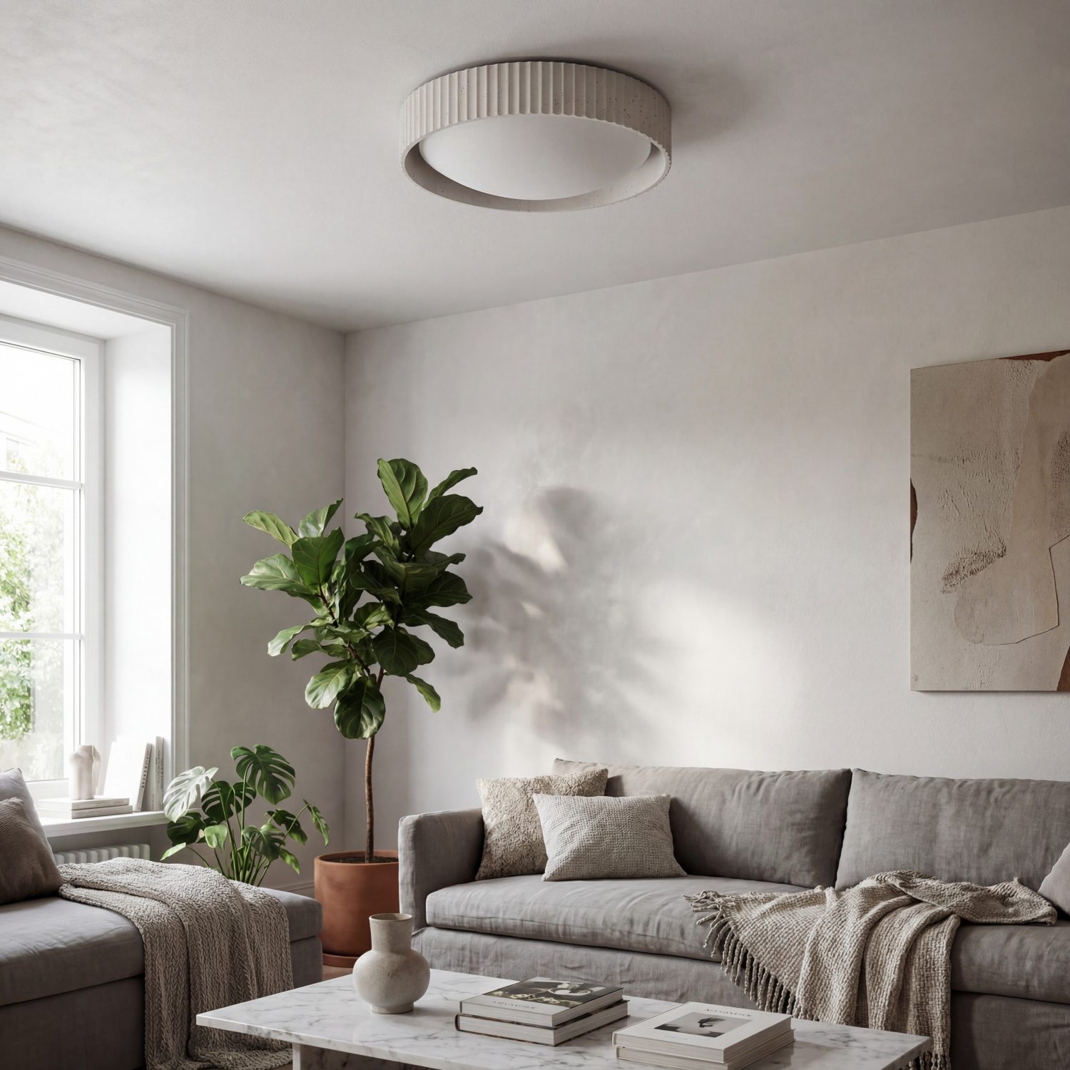 Acrion ceiling light in a modern lounge