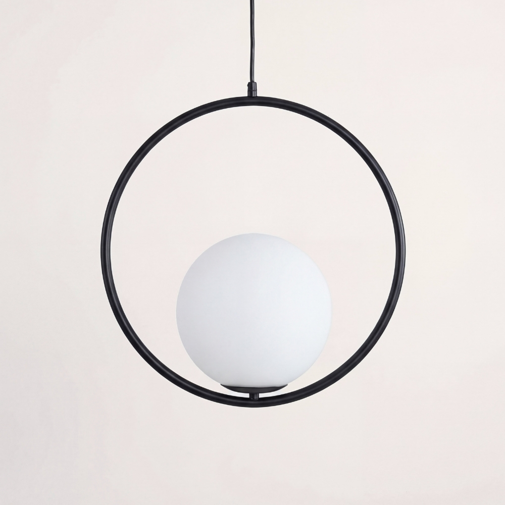 Circular Lunectra pendant light front view
