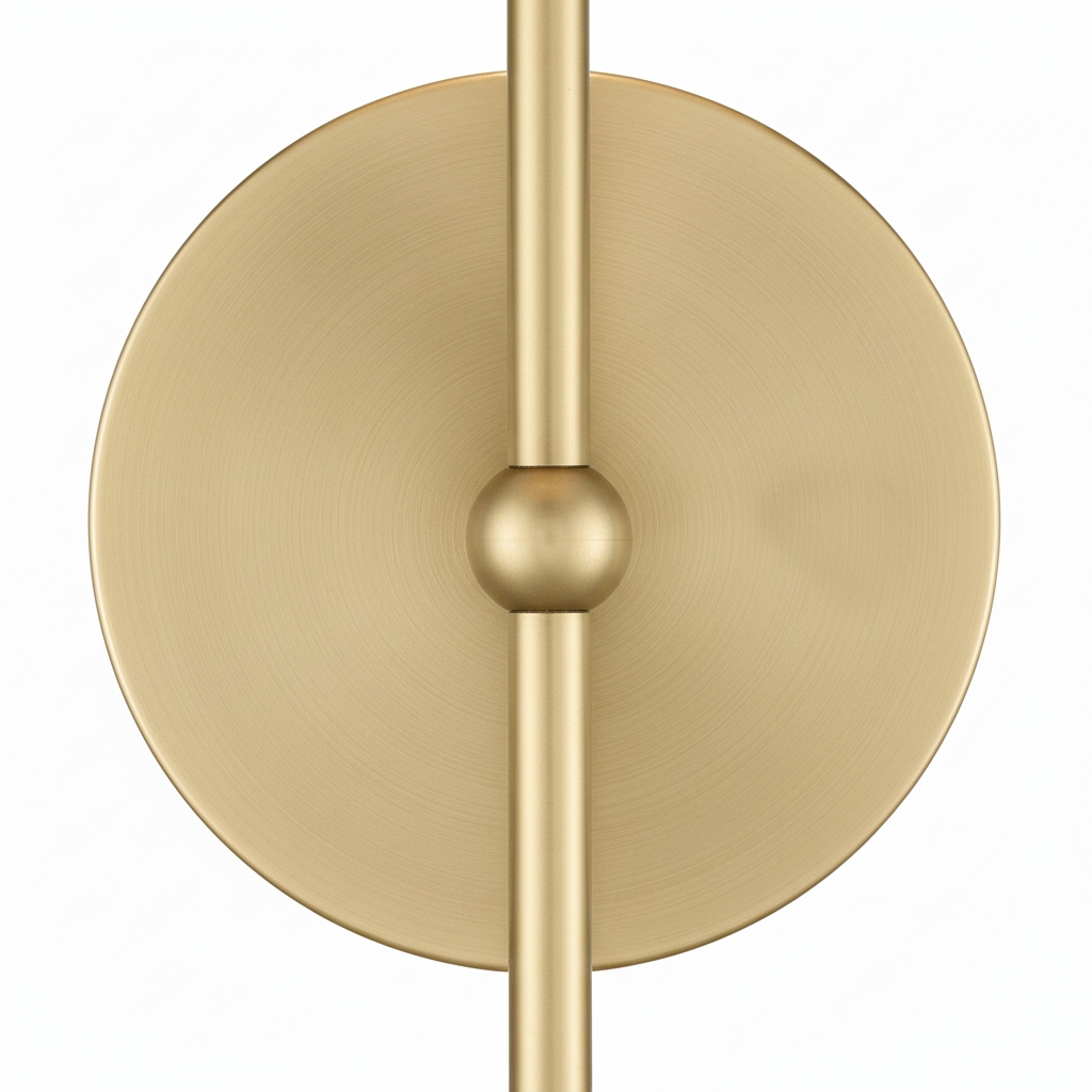 Close-up of the Meshara gold wall plate