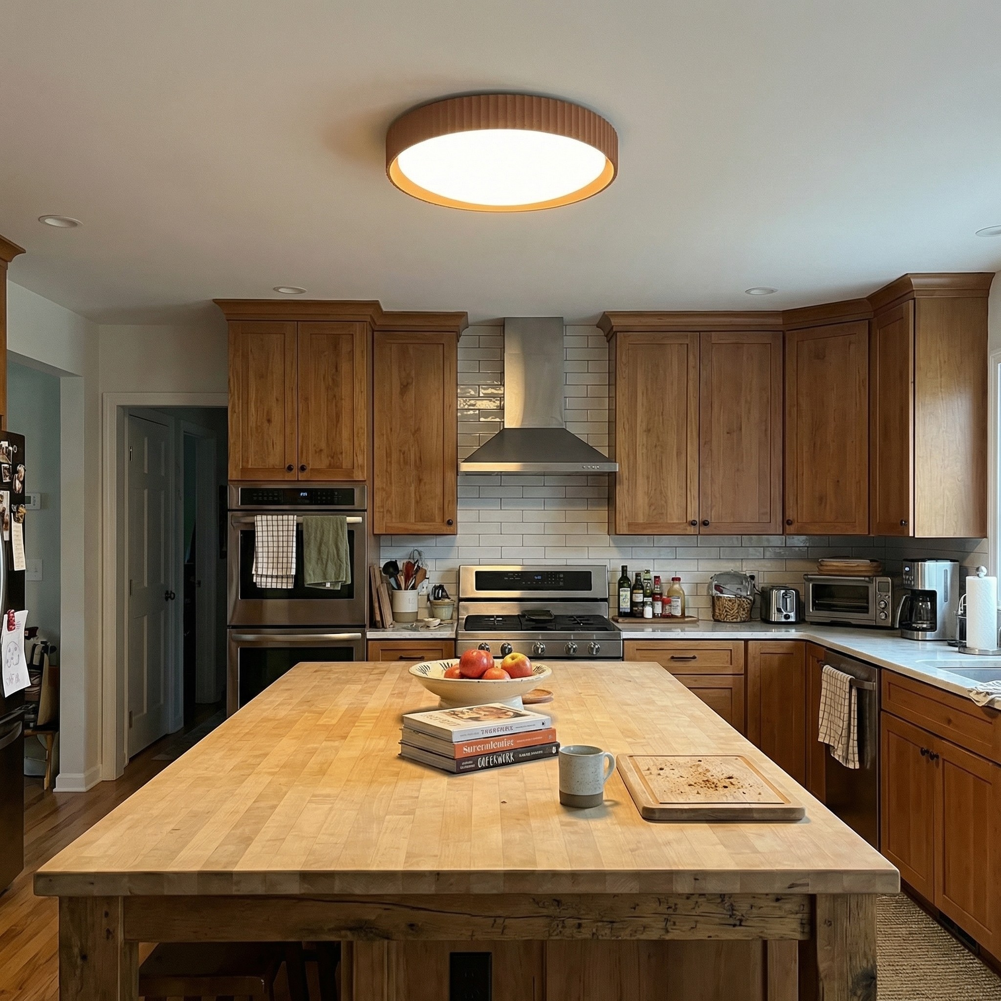 Customer kitchen with Acrion ceiling light