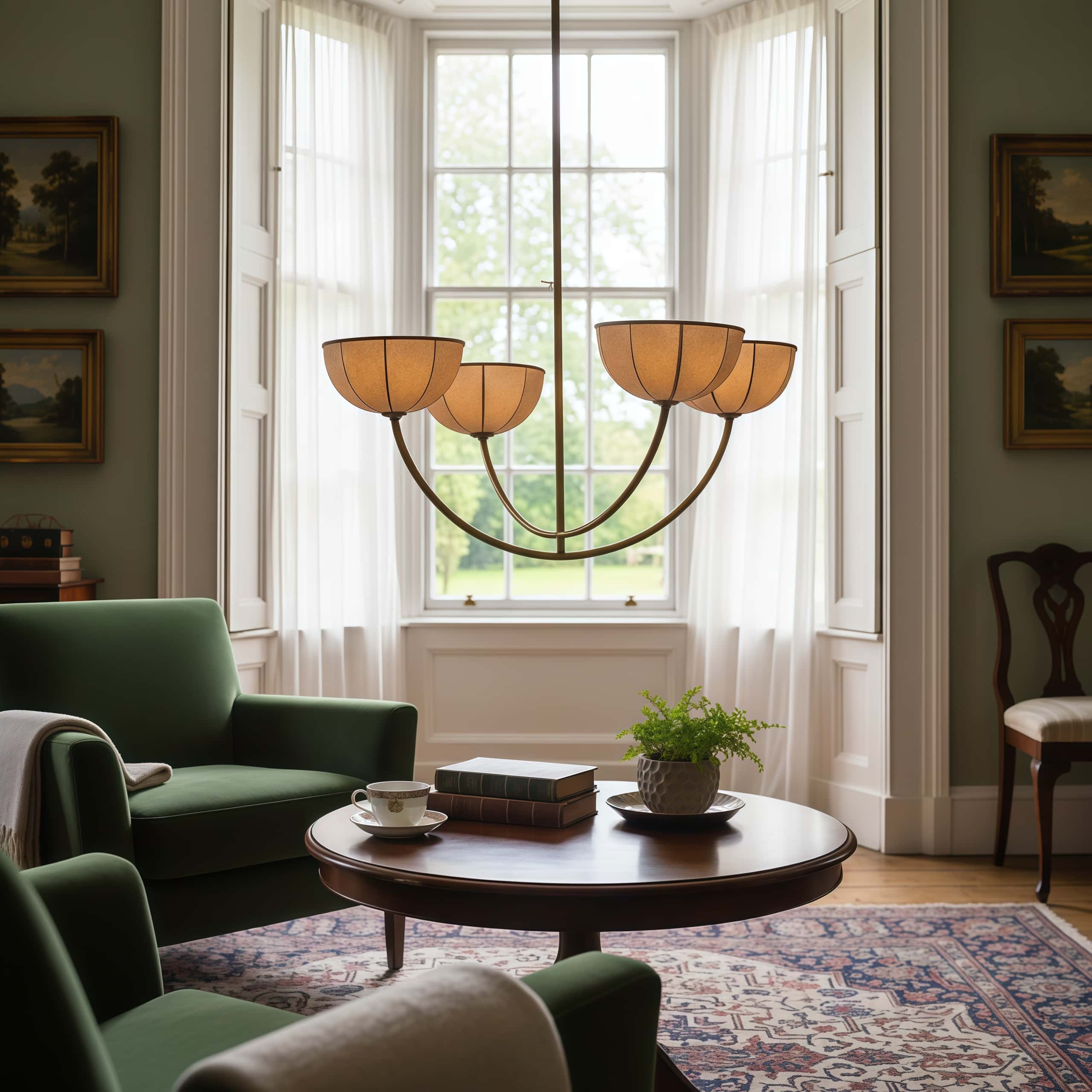 Loomis chandelier in an elegant room setting