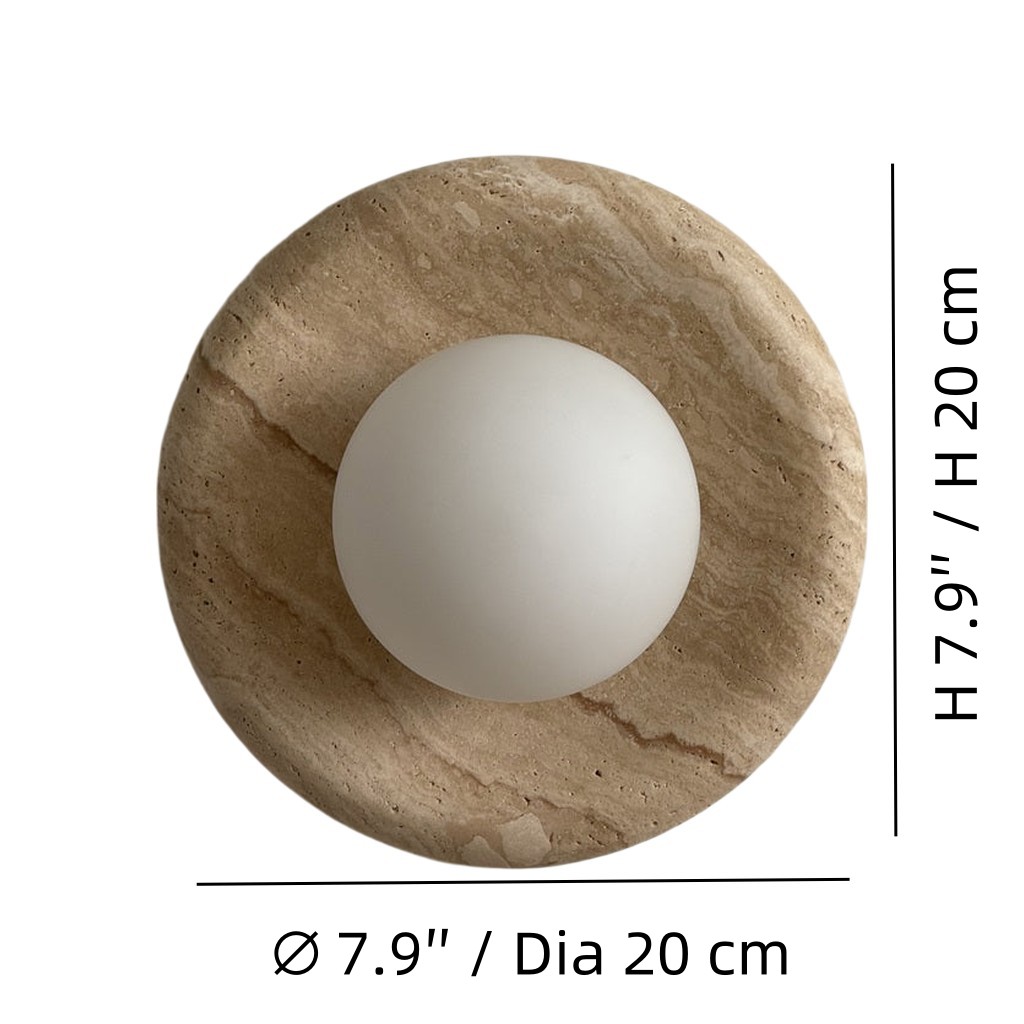 Oria wall sconce size diagram
