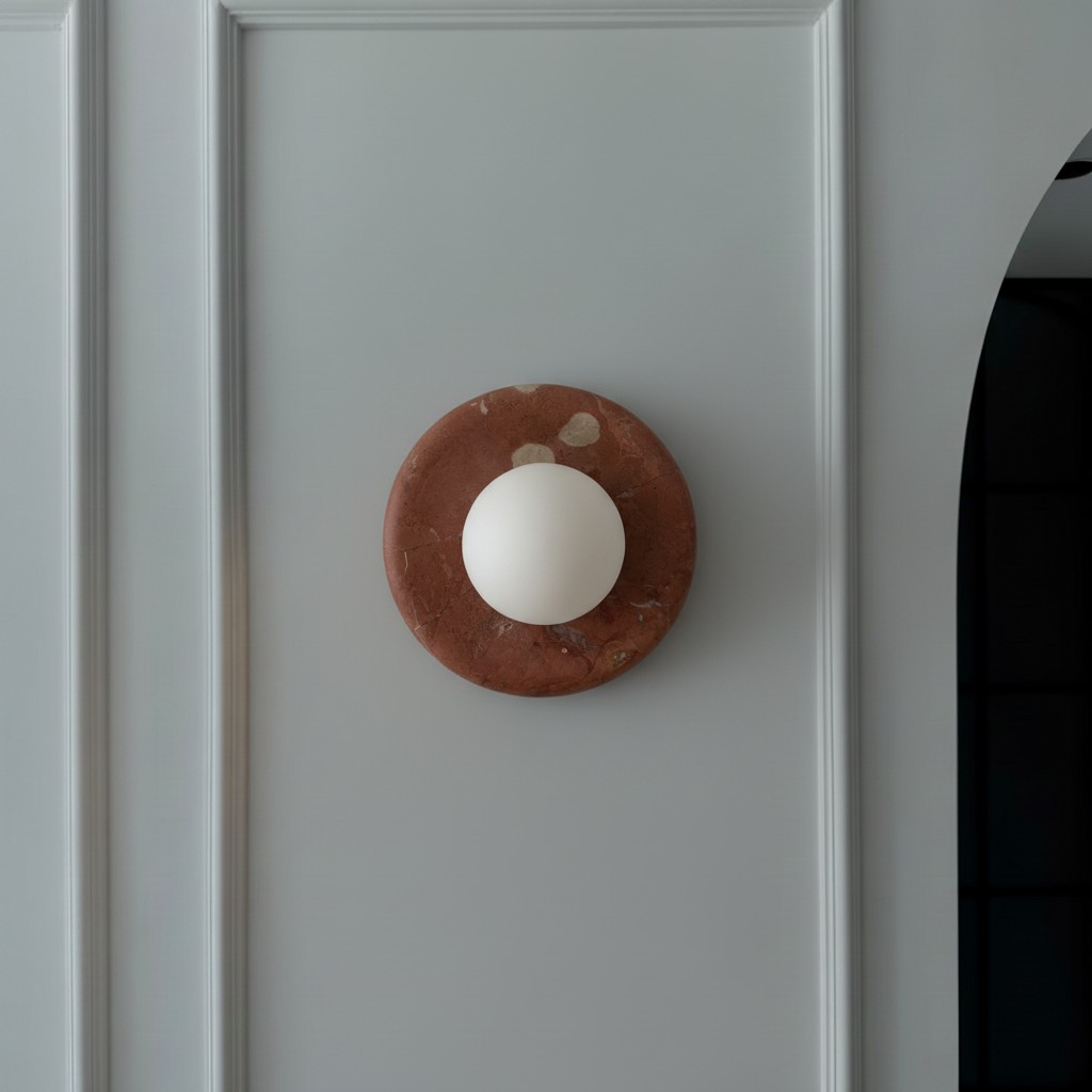 Customer doorway with Oria wall sconce