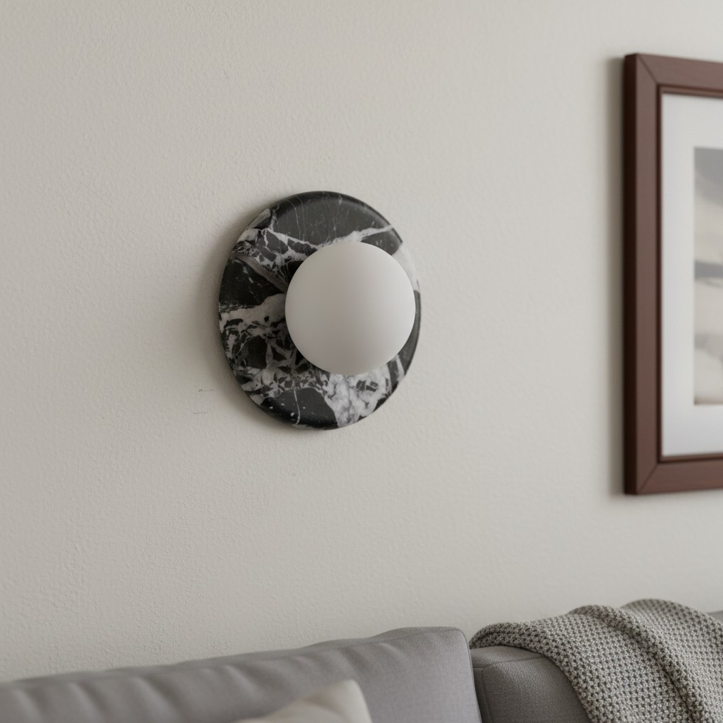 Customer photo of Oria wall lamp in black jade finish