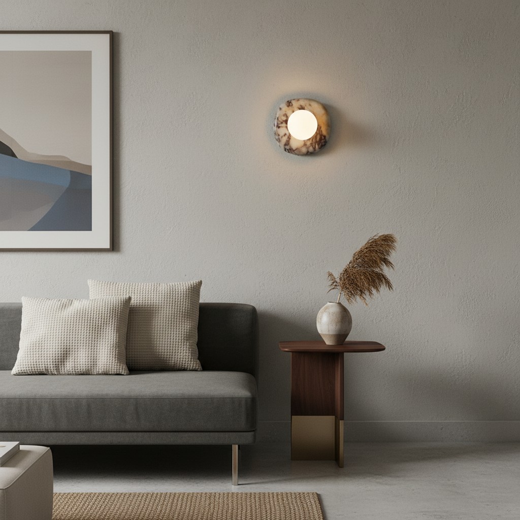 Oria wall lamp in a calm seating area