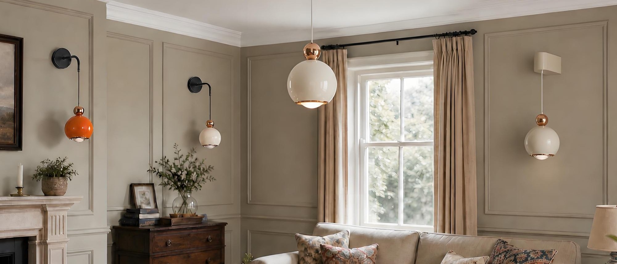 Glintap Nordic Globe Wall Mounted Light