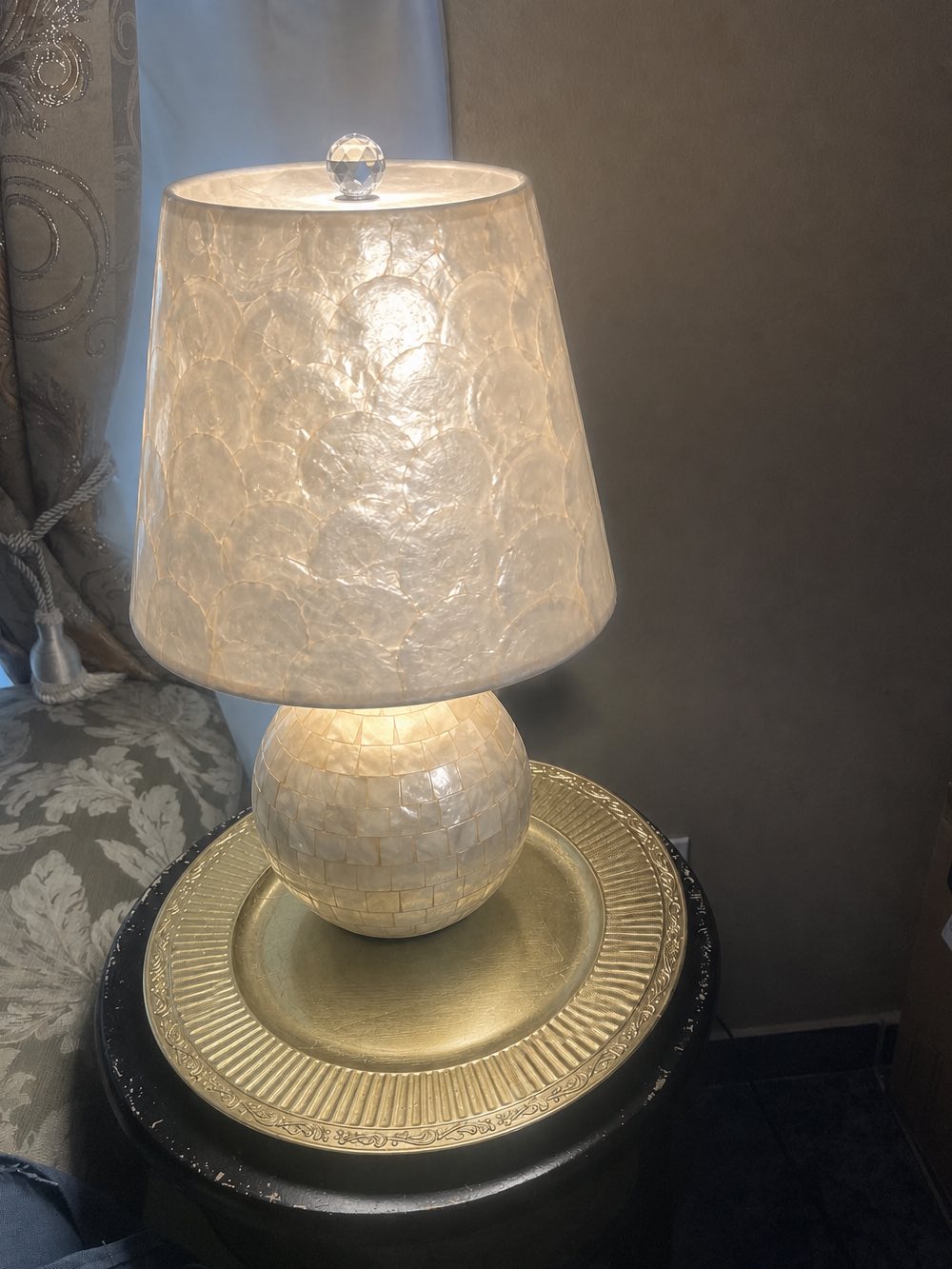 Beamira lamp styled with a potted plant
