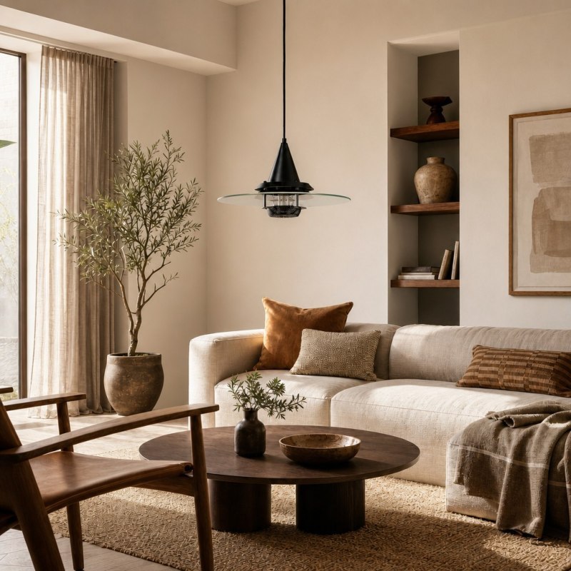 Moxellan pendant light in a living room