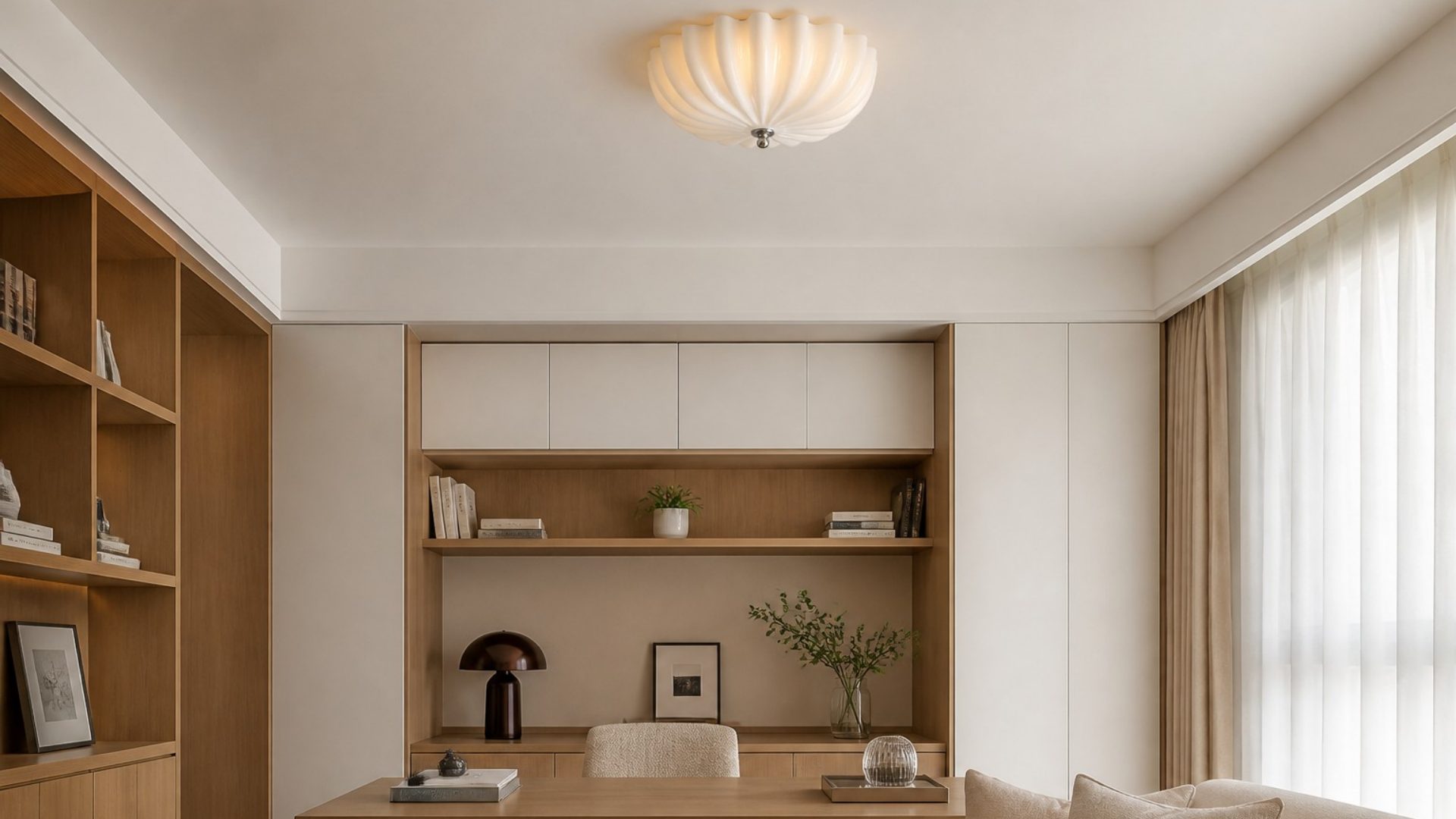 Durnic ceiling light in an inspiring modern interior