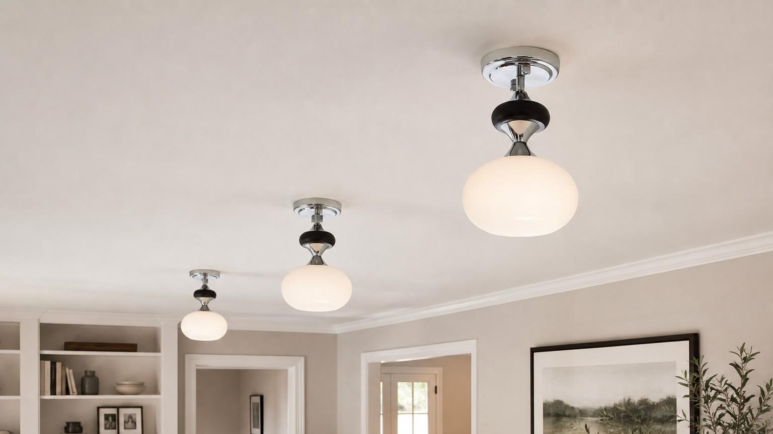 Multiple Valesey ceiling lamps in one room