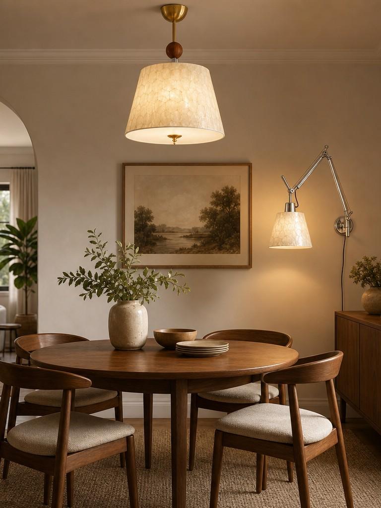 Real home inspiration with glowing capiz shell light