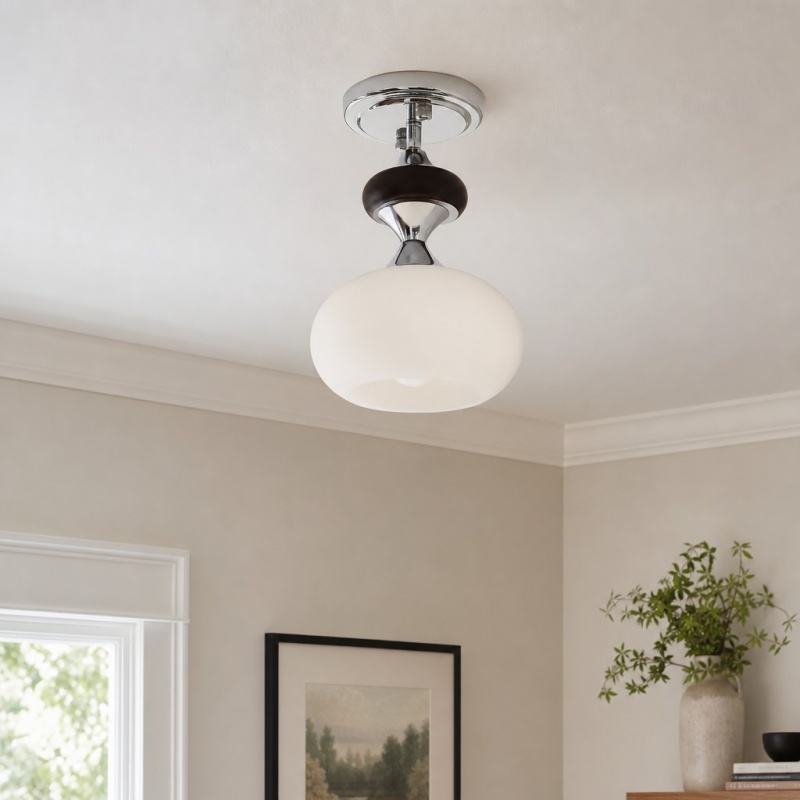 Valesey ceiling lamp in a corner room setting