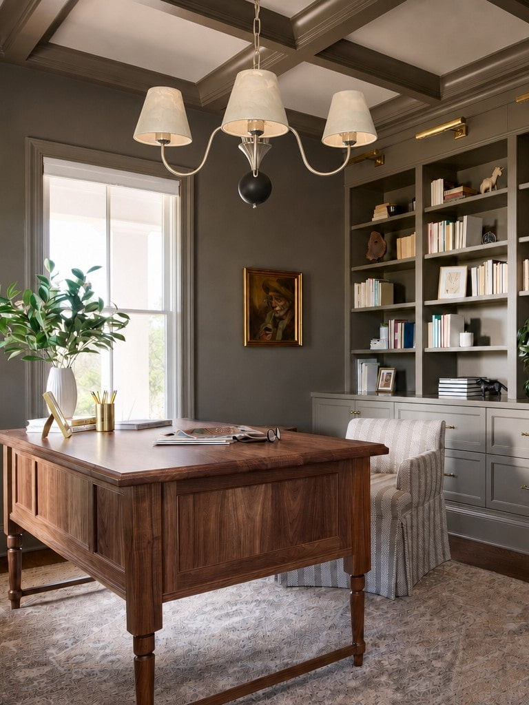 Micahell lighting in a calm living space