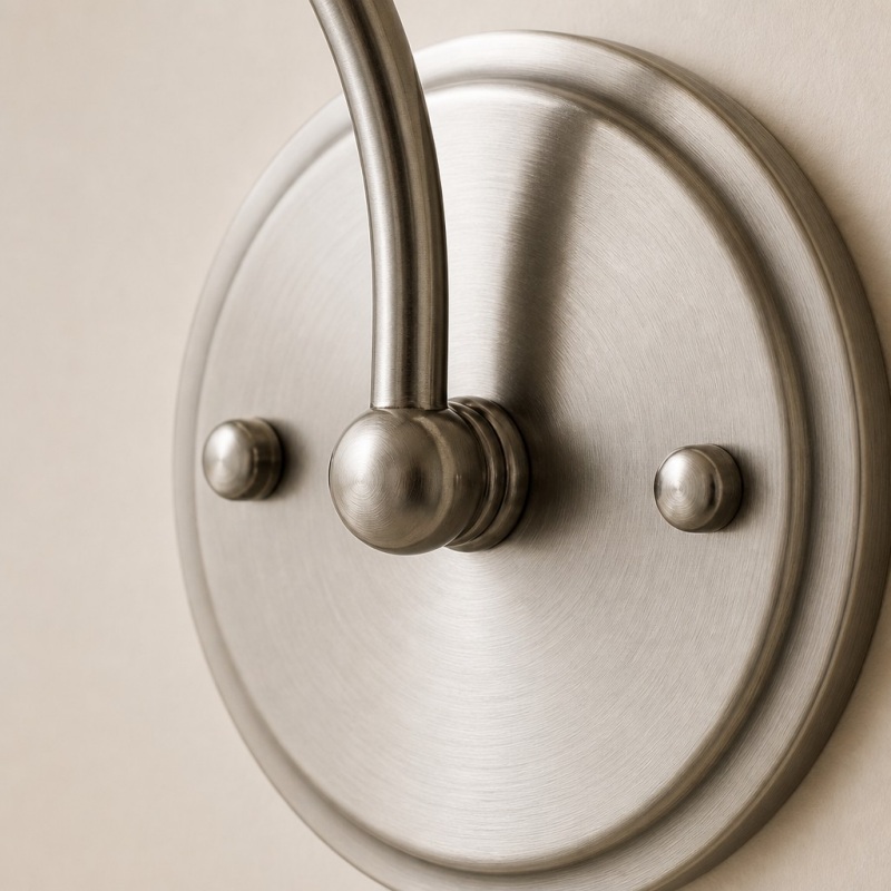 Metal wall plate detail