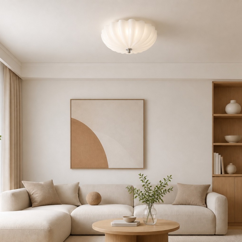 Durnic ceiling light in a soft living room scene