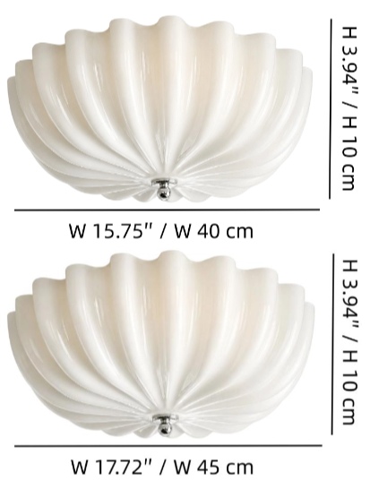 Durnic ceiling light size specifications