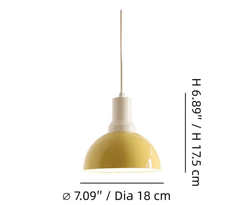 Rummia pendant lamp size diagram
