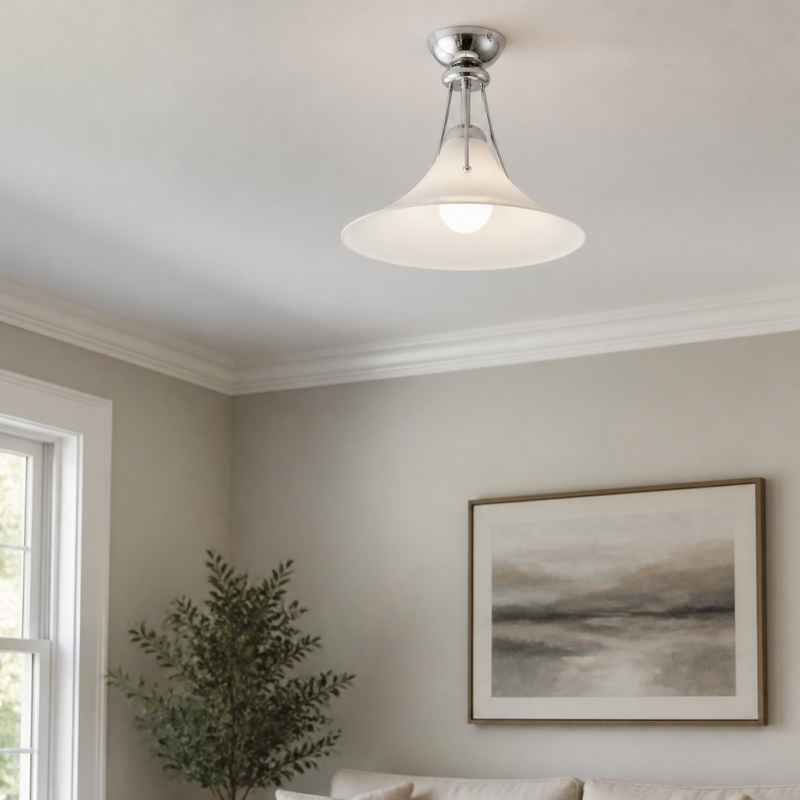 Kallera Magnolia ceiling light in a bedroom setting