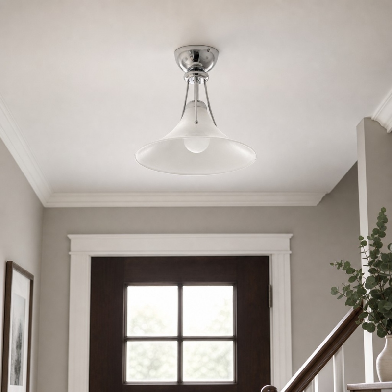 Kallera Magnolia ceiling light in an entryway