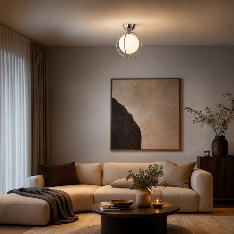 Kallera Planet Ceiling Light in a living room