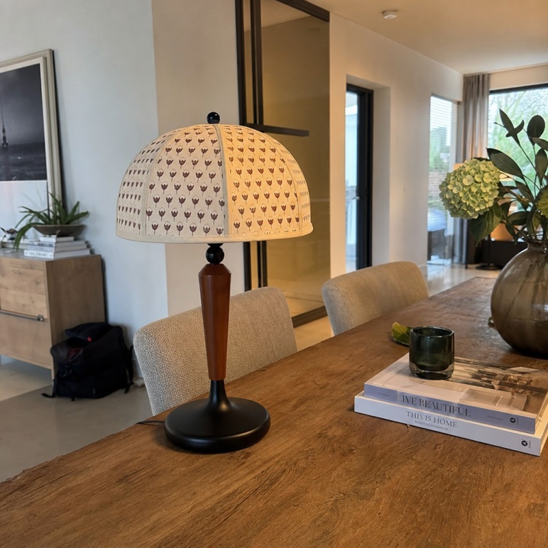 Customer photo of the Fennary table lamp on a wooden table