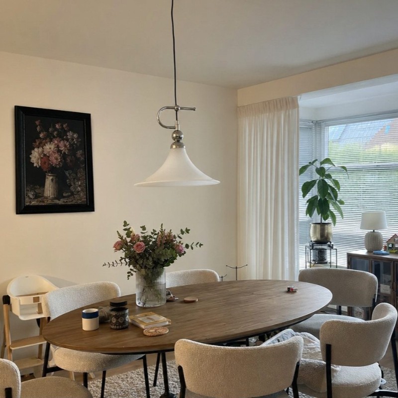 Customer living area with Kallera Magnolia Pendant Light
