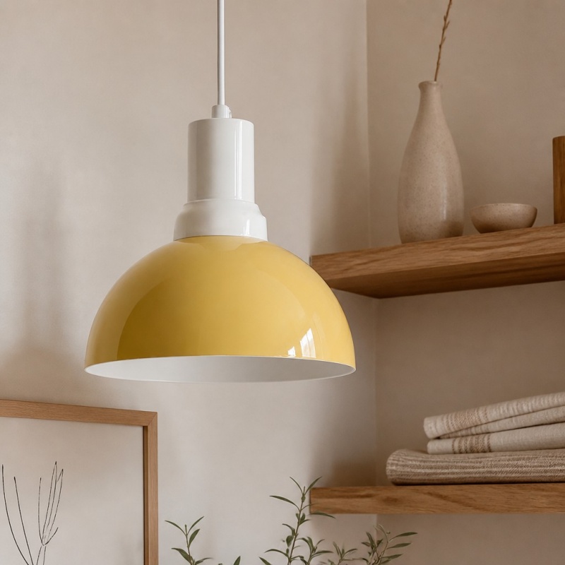 Rummia pendant lamp over a cozy interior corner