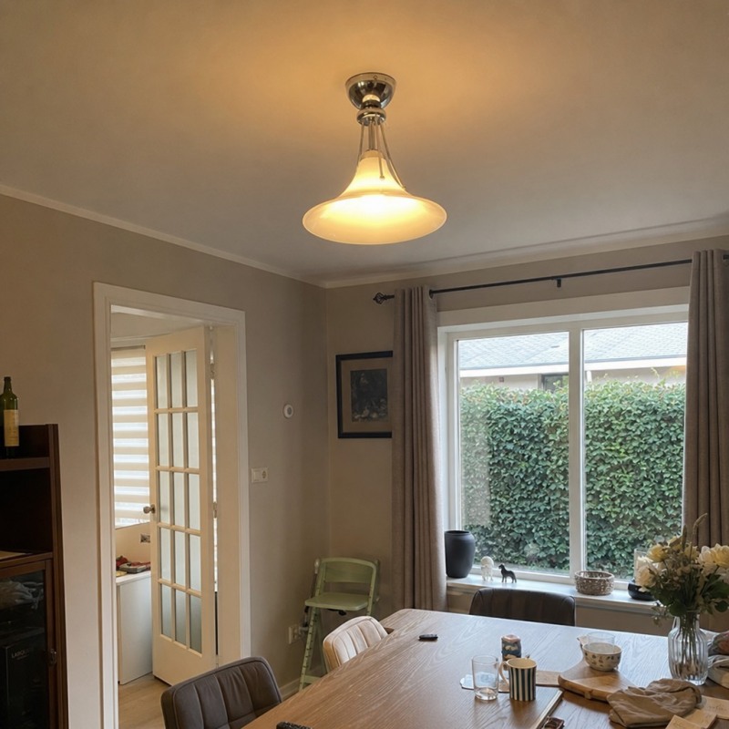 Customer dining area with Kallera Magnolia ceiling light