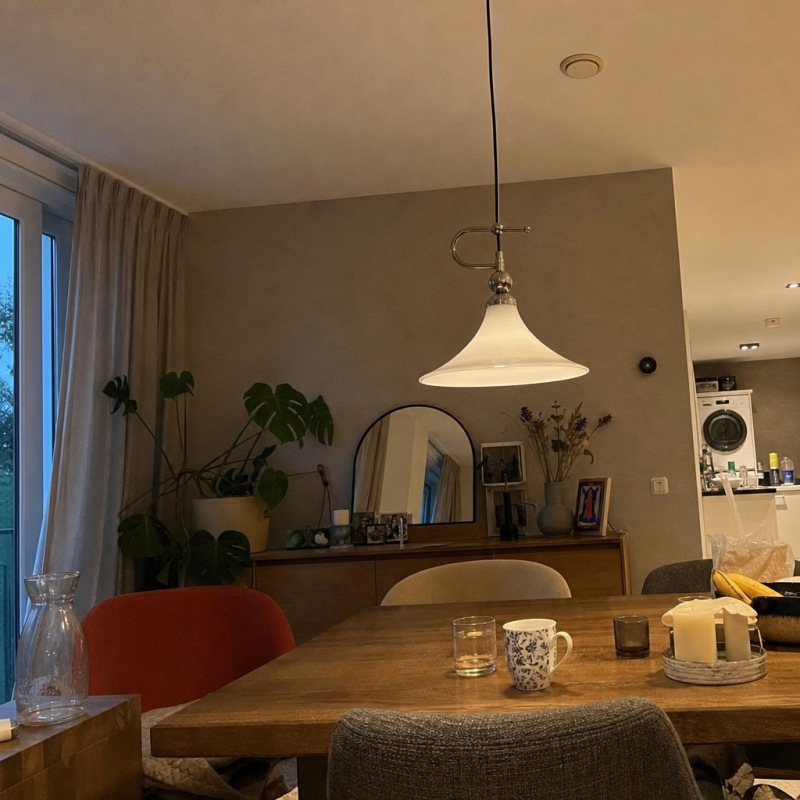 Customer dining space with Kallera Magnolia Pendant Light
