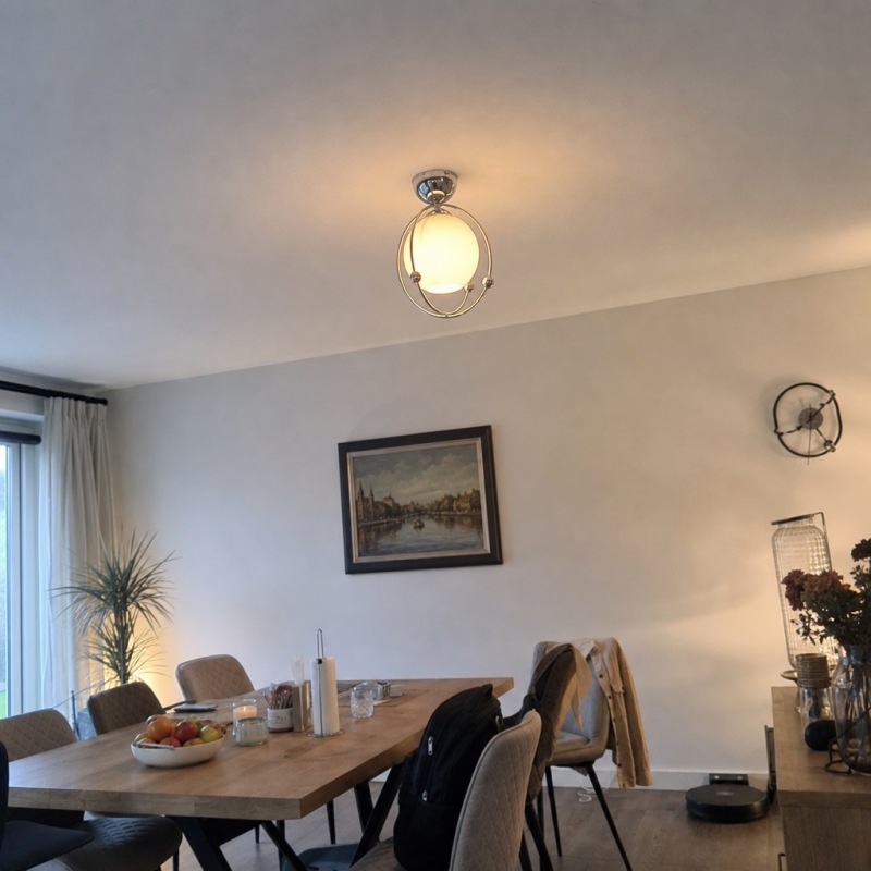 Customer dining room with Kallera Planet Ceiling Light