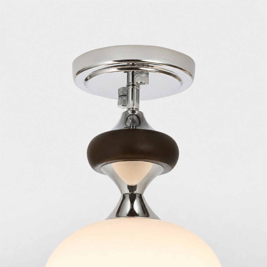 Close view of Valesey ceiling lamp hardware