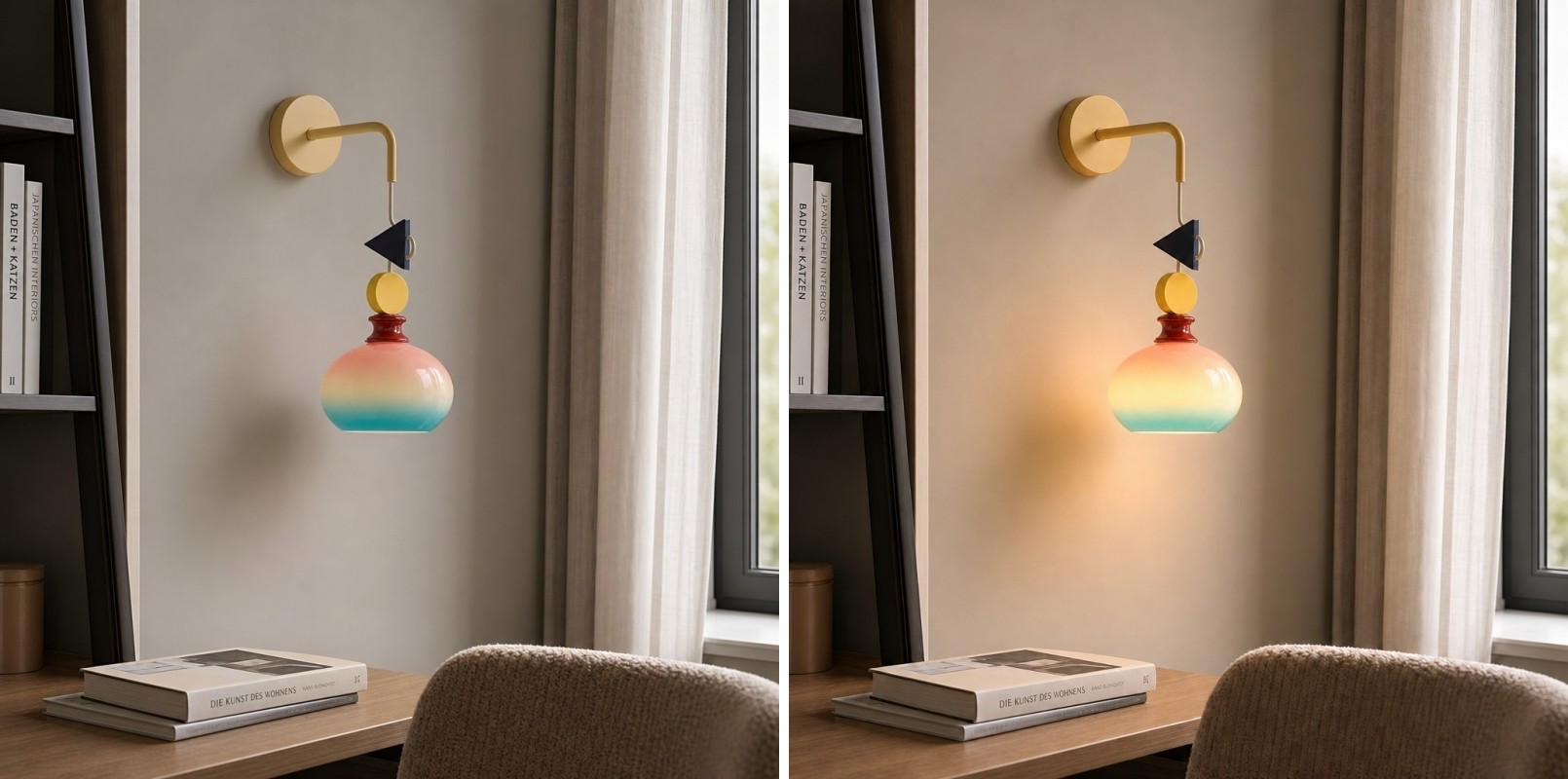 Javina wall lamp switch light comparison