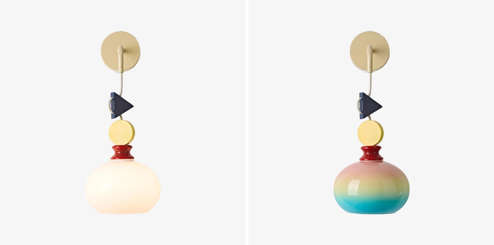 Javina wall lamp color comparison